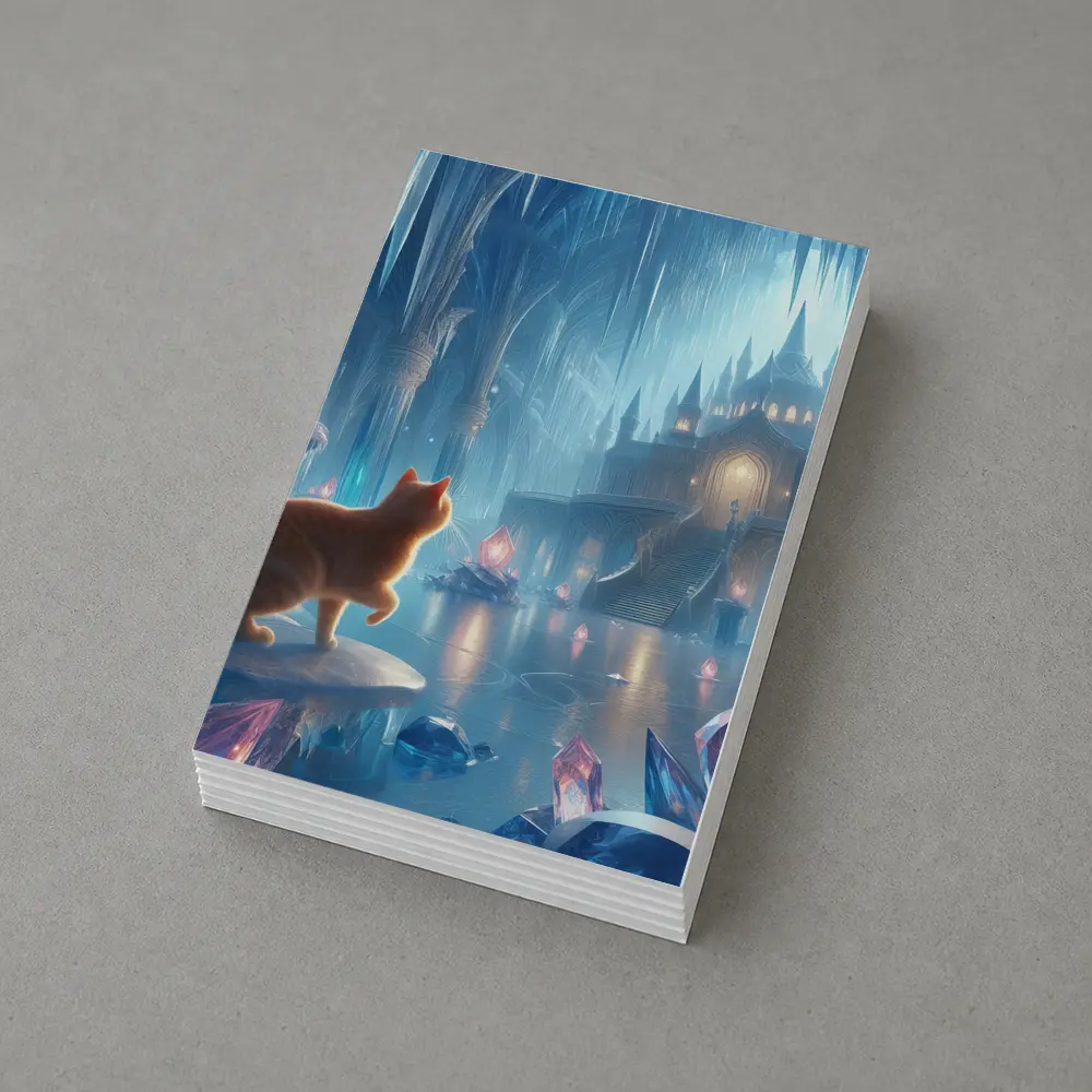Orange Cat Fantasy Ice Crystal Palace – Postcards