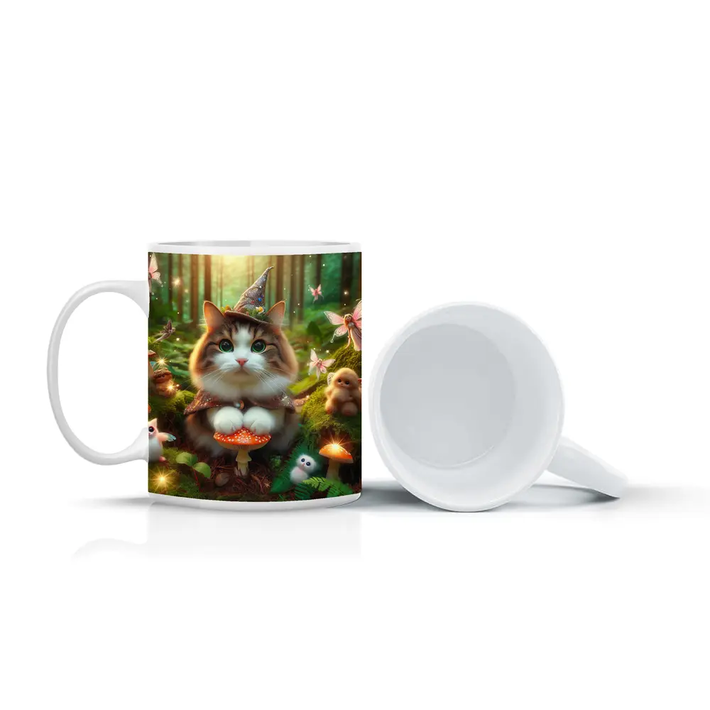Wizard Cat Fairy Forest Magical Creatures – Mugs