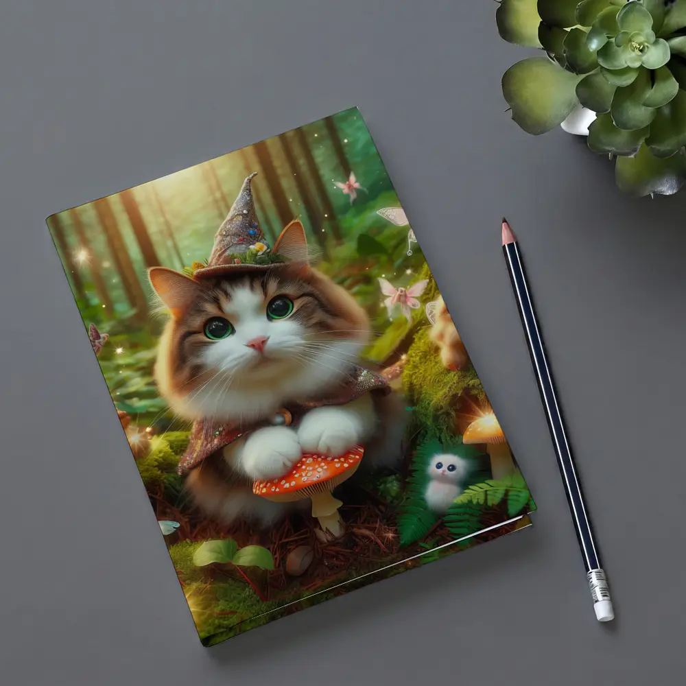 Wizard Cat Fairy Forest Magical Creatures – Notebooks