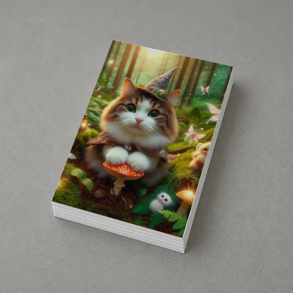 Wizard Cat Fairy Forest Magical Creatures – Postcards
