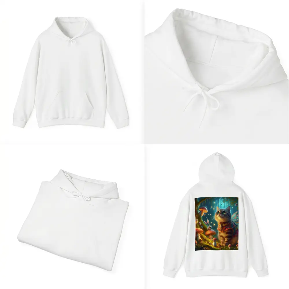 Fantasy Cat Fairy Enchanted Mushroom Forest – Hoodies