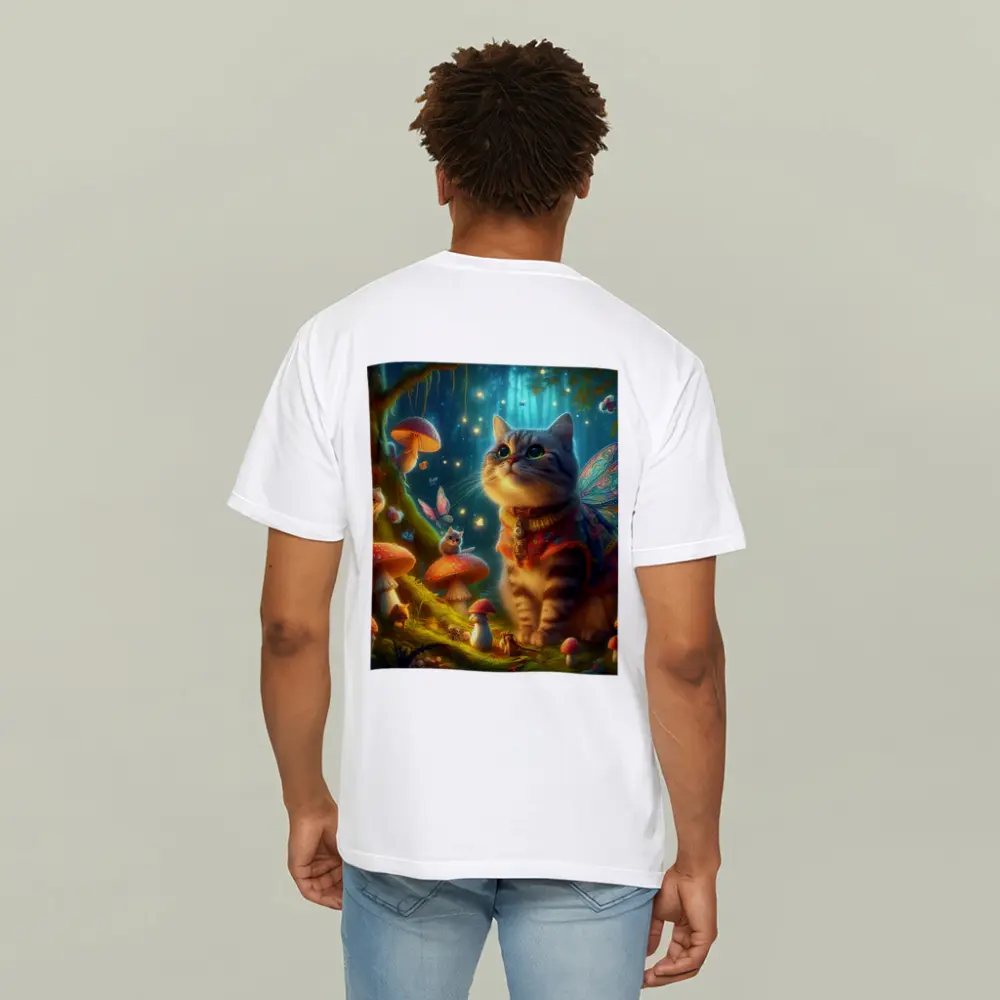 Fantasy Cat Fairy Enchanted Mushroom Forest – T-Shirts