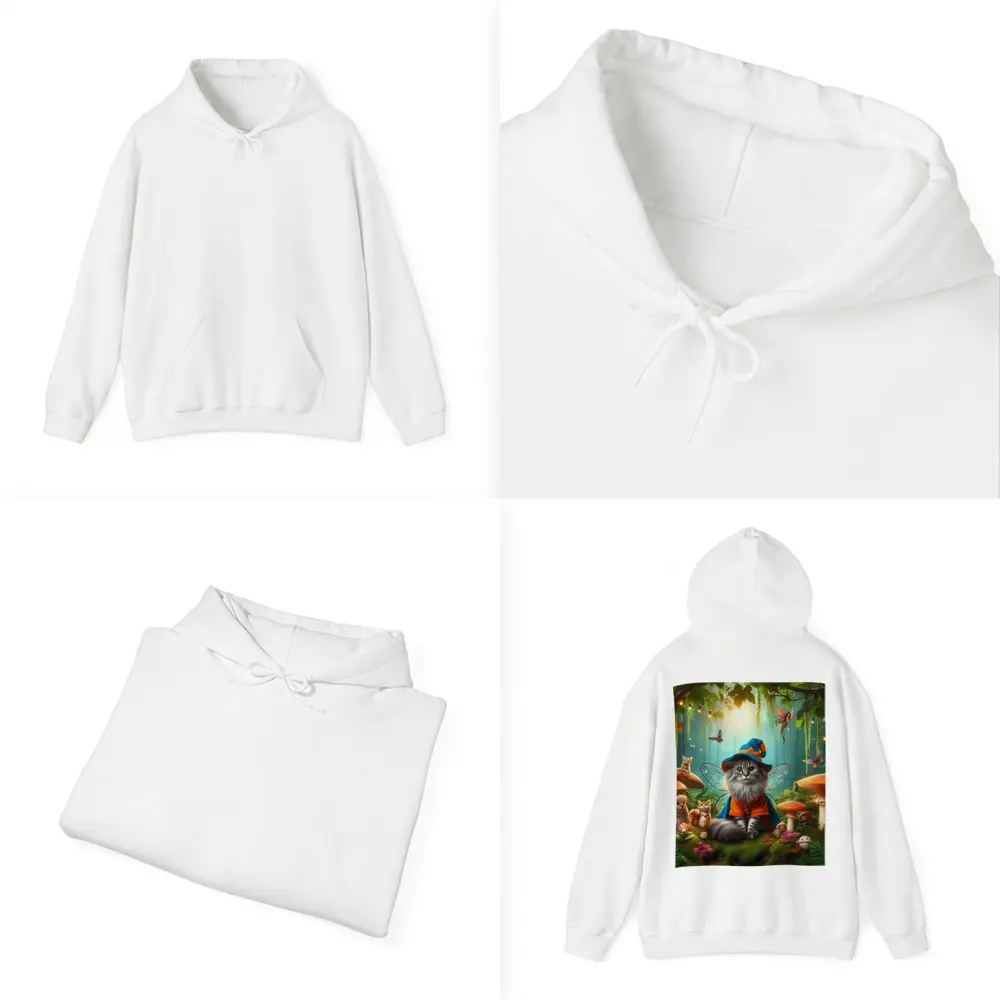 Wizard Cat Fairy Wings Enchanted Forest – Hoodies