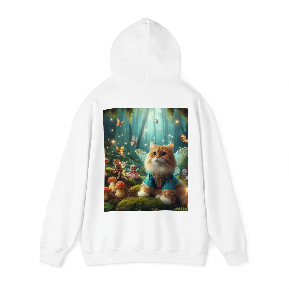 Fairy Cat With Wings In Enchanted Forest – Hoodies