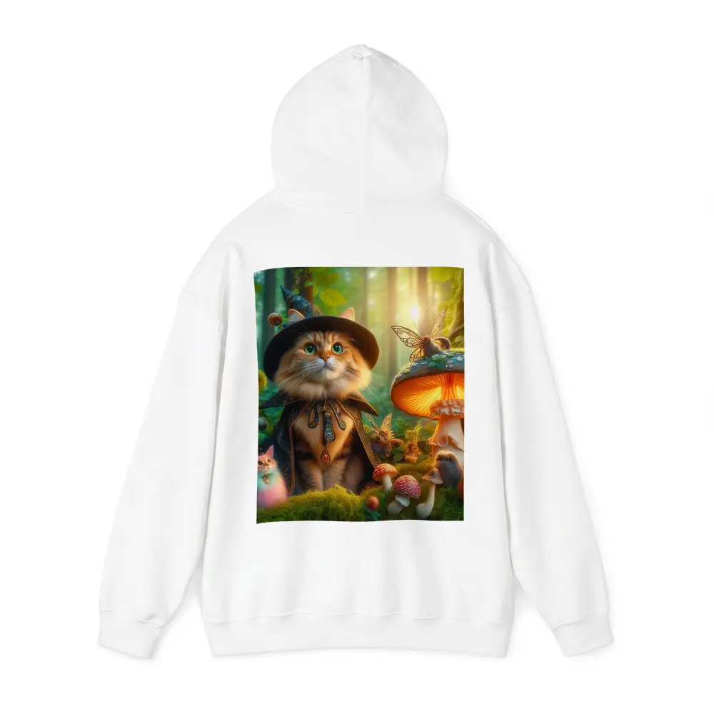 Wizard Cat Enchanted Forest Mushroom Fantasy – Hoodies