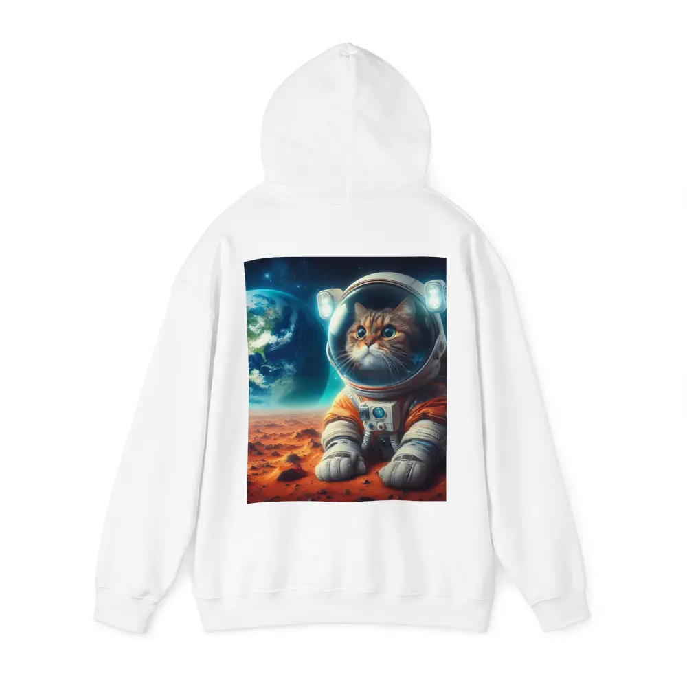 Cat Astronaut On Mars Space Art – Hoodies