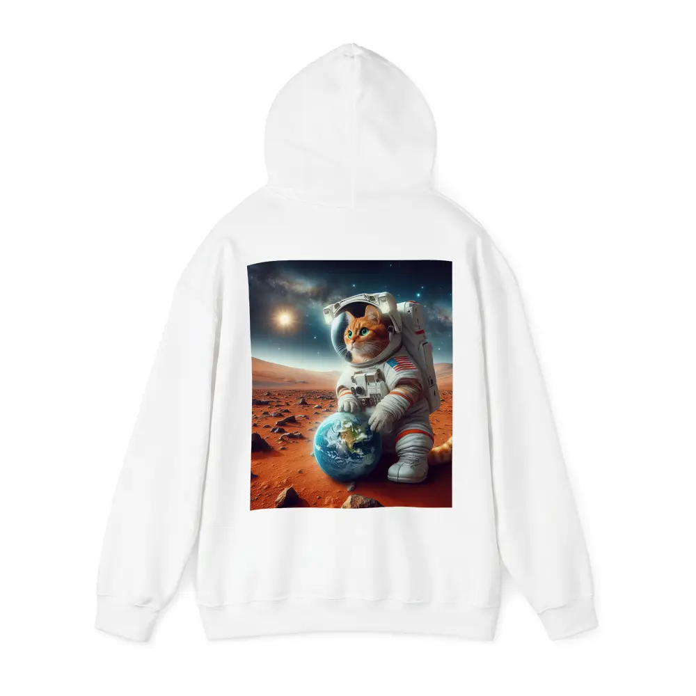 Orange Tabby Cat Astronaut on Mars – Hoodies