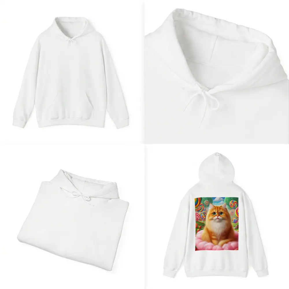 Orange Cat Candy Land Fantasy Art – Hoodies