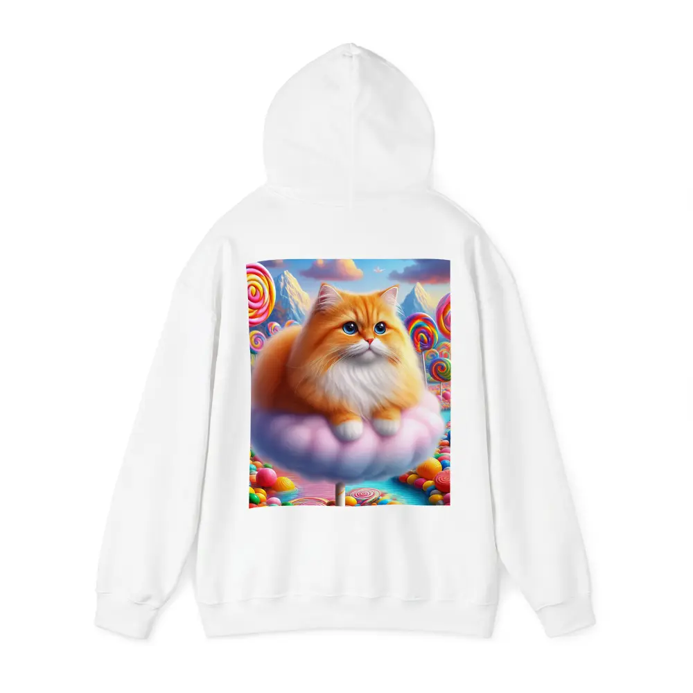 Fluffy Orange Cat Candy Land Fantasy – Hoodies