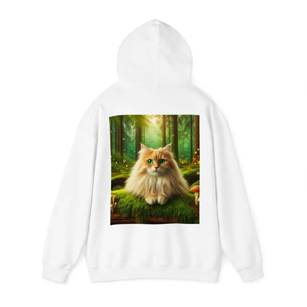 Fluffy Orange Cat Enchanted Forest Mushrooms – Hoodies