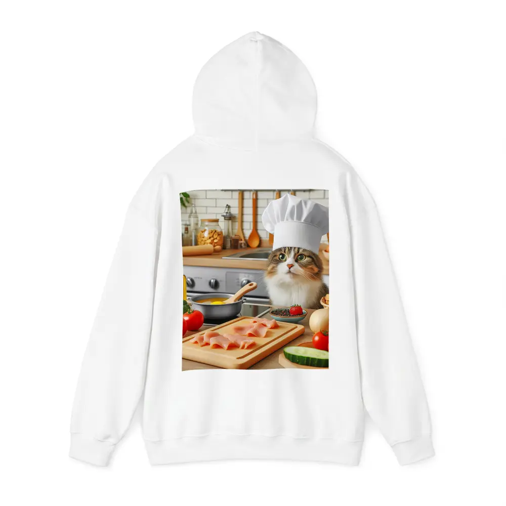 Chef Cat Cooking in Cozy Kitchen – Hoodies