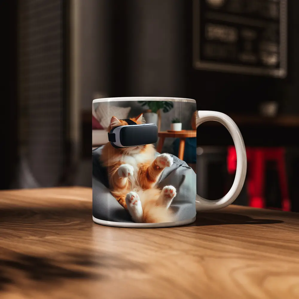 Orange Cat VR Headset Bean Bag – Mugs
