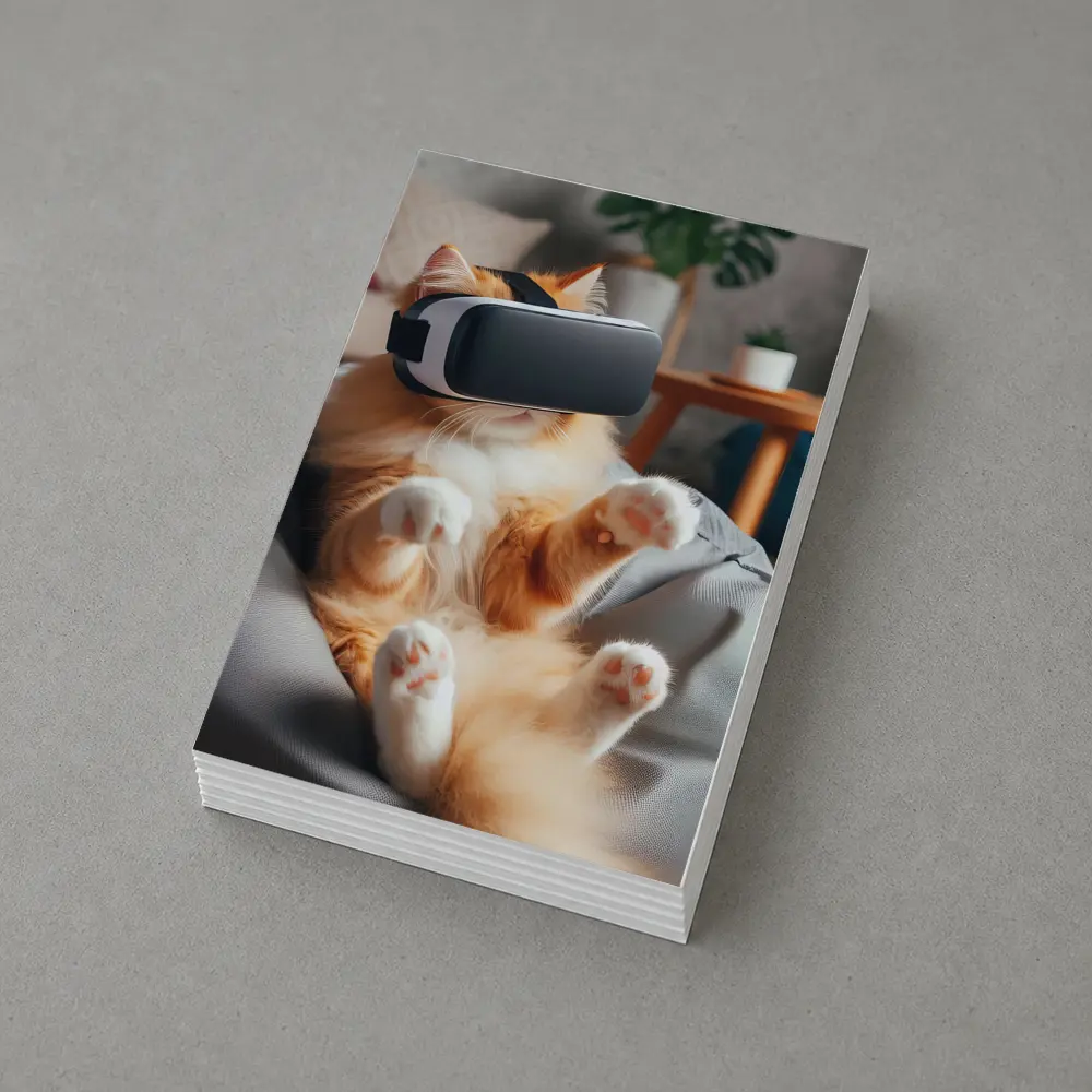 Orange Cat VR Headset Bean Bag – Postcards