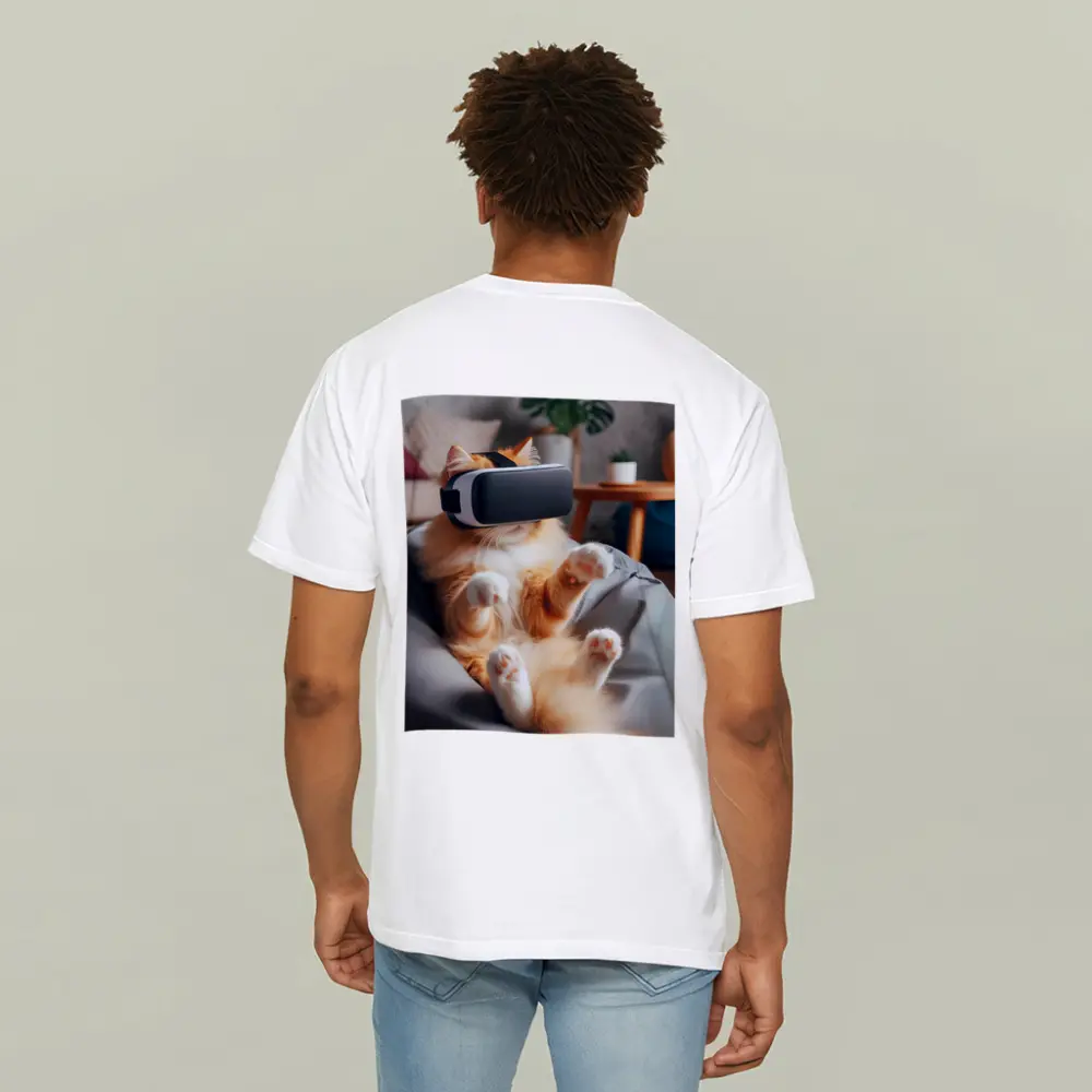 Orange Cat VR Headset Bean Bag – T-Shirts
