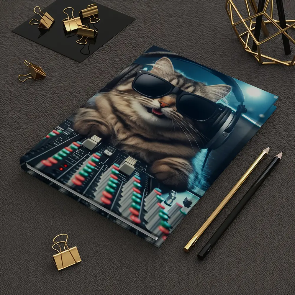Cool Cat DJ Music Studio Mixing Board – Notebooks
