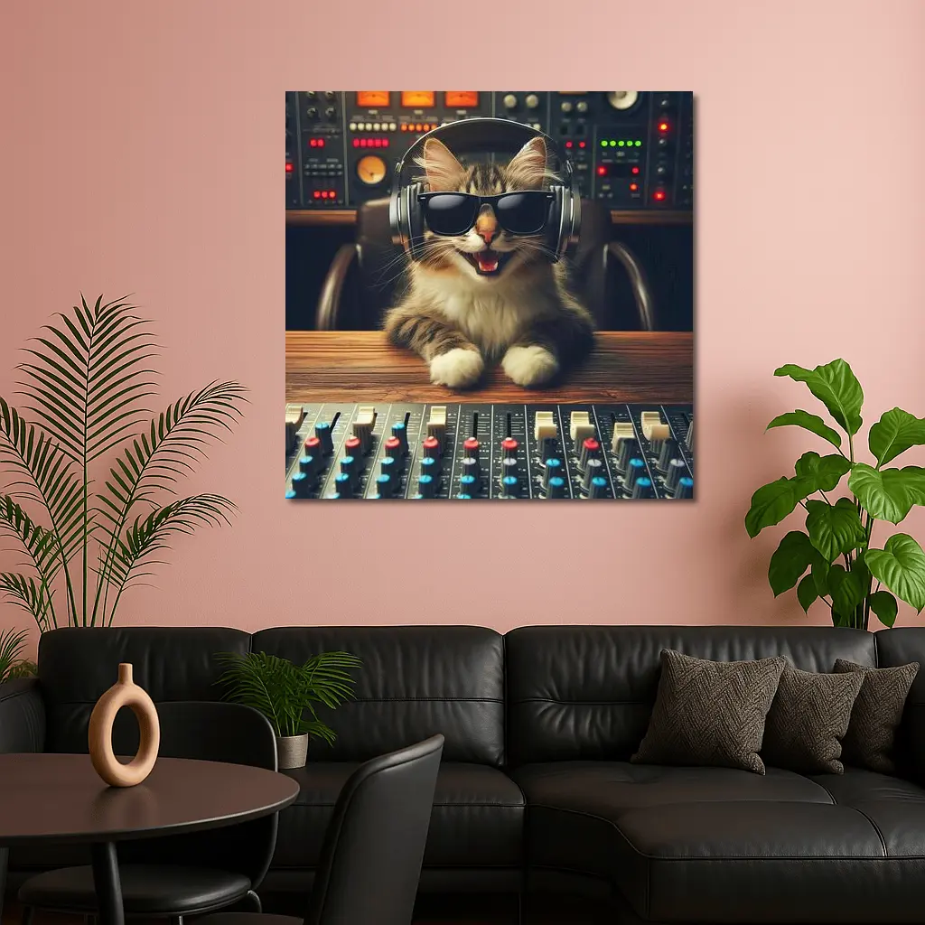 Cool Cat DJ Studio Music Producer – Wall Art