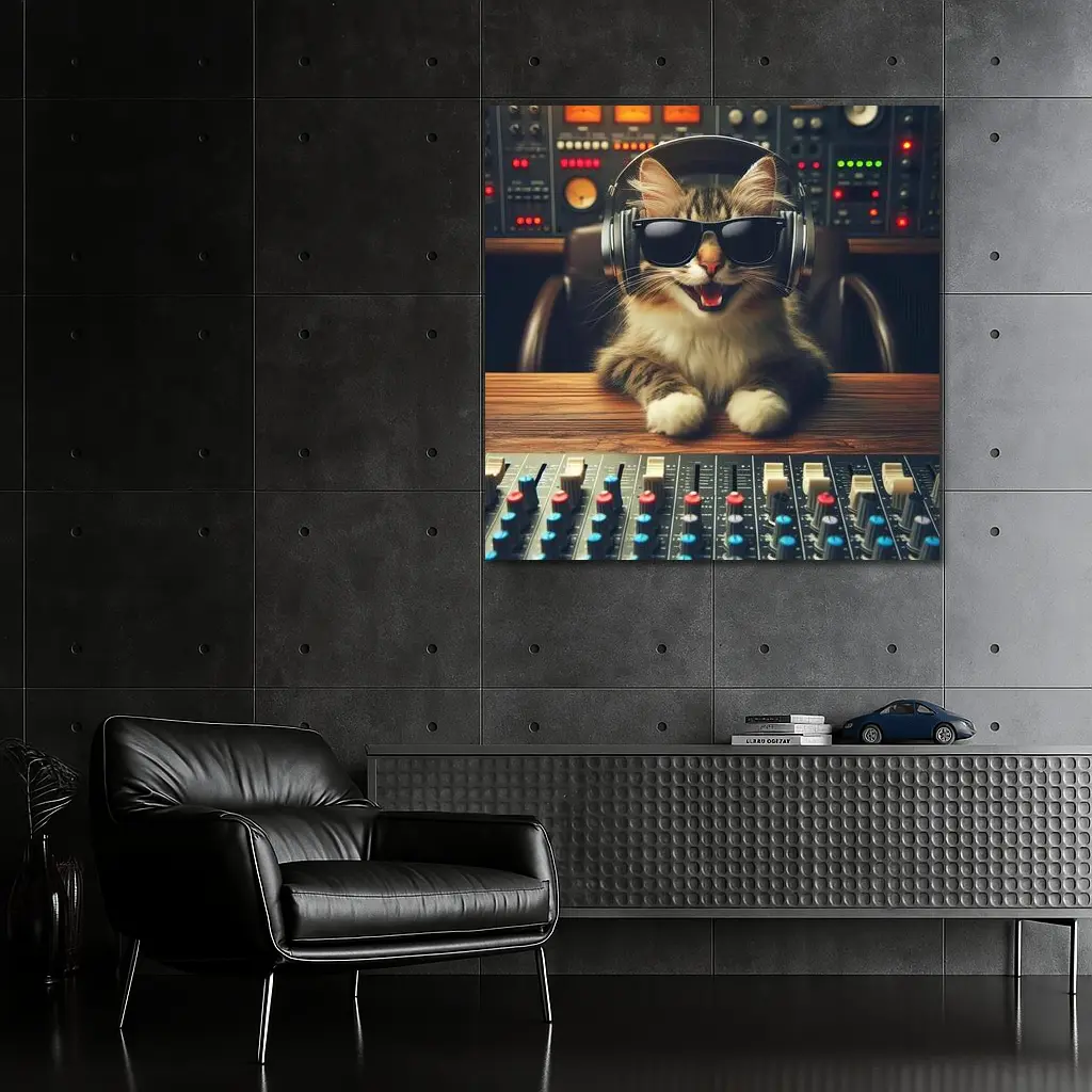 Cool Cat DJ Studio Music Producer – Wall Art