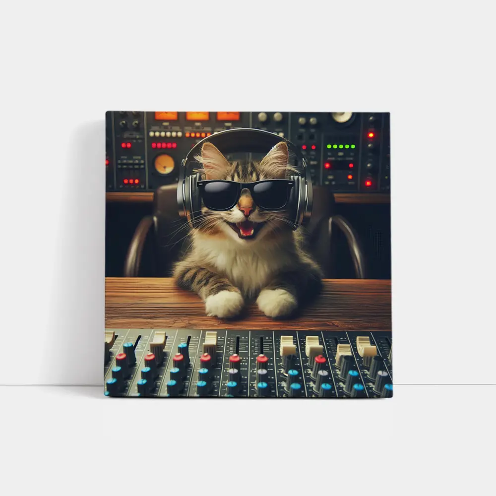 Cool Cat DJ Studio Music Producer – Wall Art