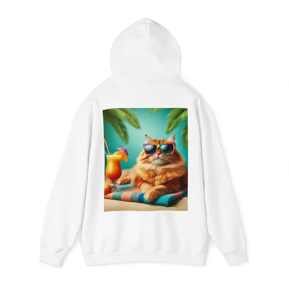 Orange Cat Sunglasses Tropical Beach Summer – Hoodies