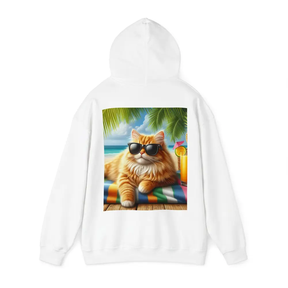 Orange Persian Cat Sunglasses Tropical Beach – Hoodies
