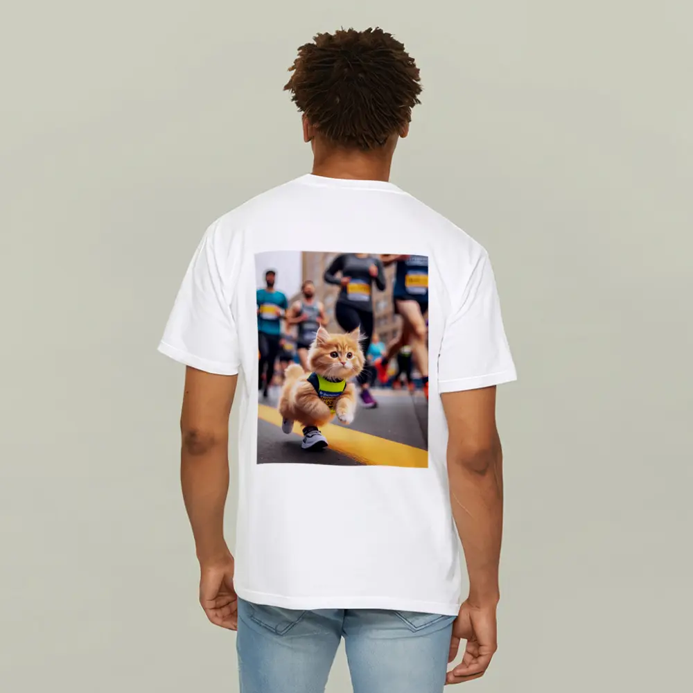 Kitten Running Marathon Race City Street – T-Shirts