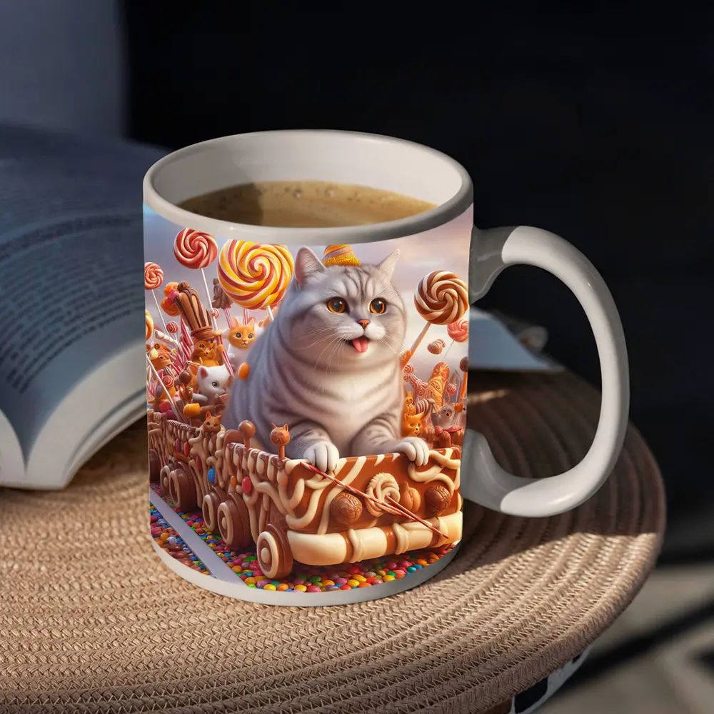 British Shorthair Cat Candy Land Adventure – Mugs