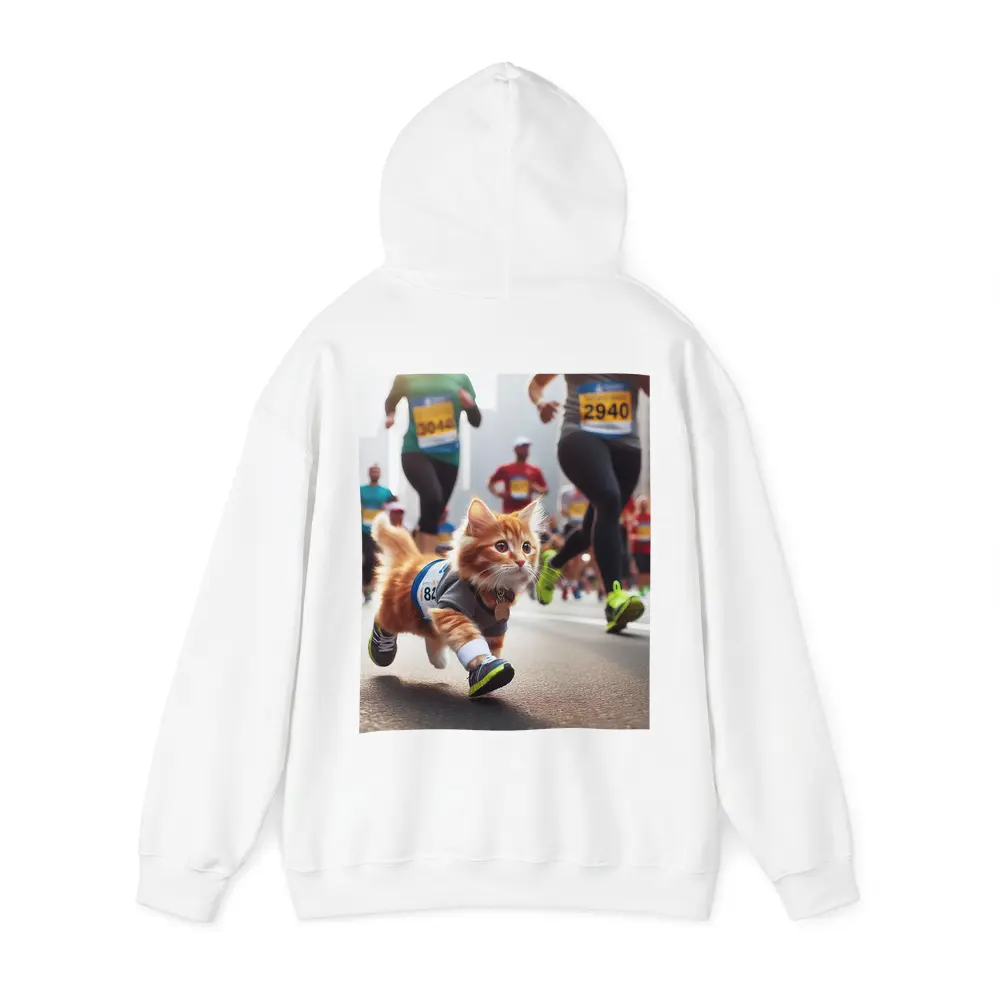 Orange Kitten Running Marathon Race Street – Hoodies