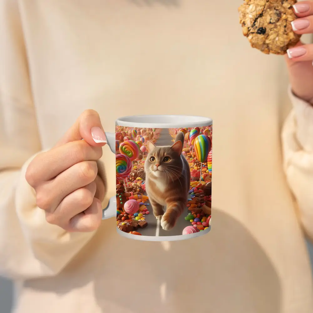 British Shorthair Cat Candy Land Fantasy – Mugs