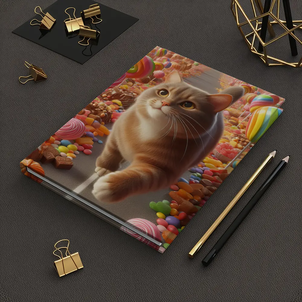 British Shorthair Cat Candy Land Fantasy – Notebooks