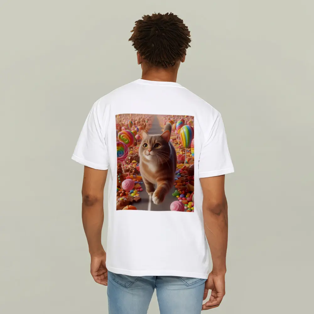 British Shorthair Cat Candy Land Fantasy – T-Shirts