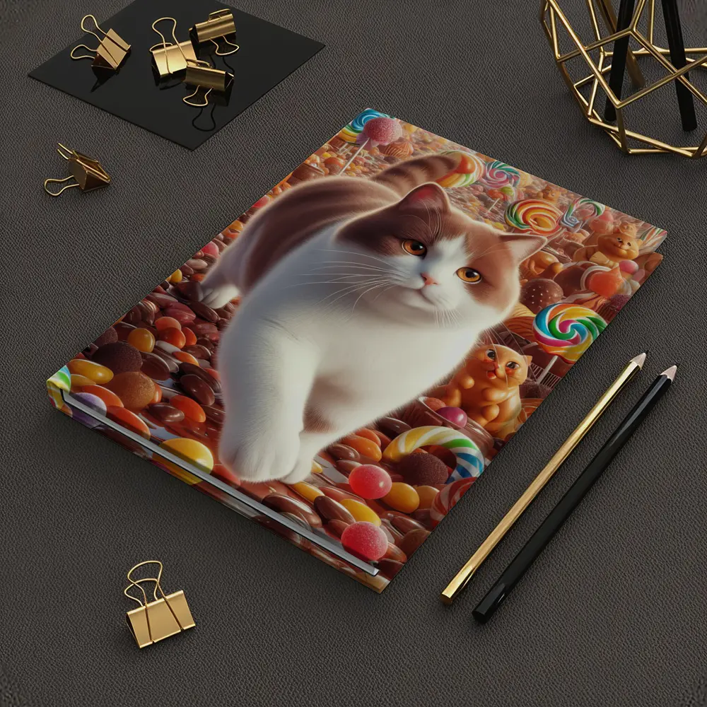 British Shorthair Cat Candy Sweets Fantasy World – Notebooks