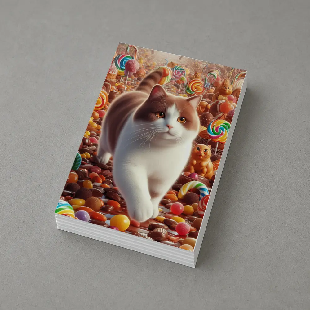 British Shorthair Cat Candy Sweets Fantasy World – Postcards