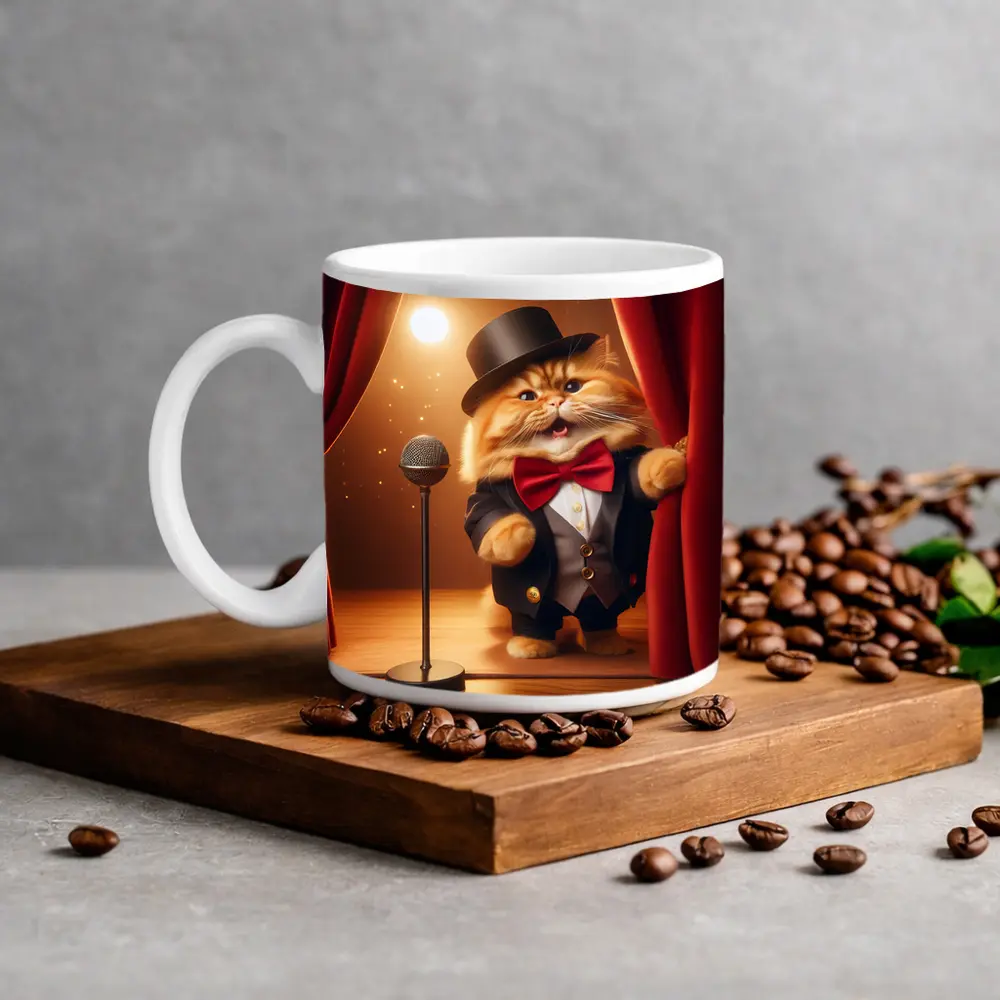 Ginger Cat Performer Top Hat Stage – Mugs