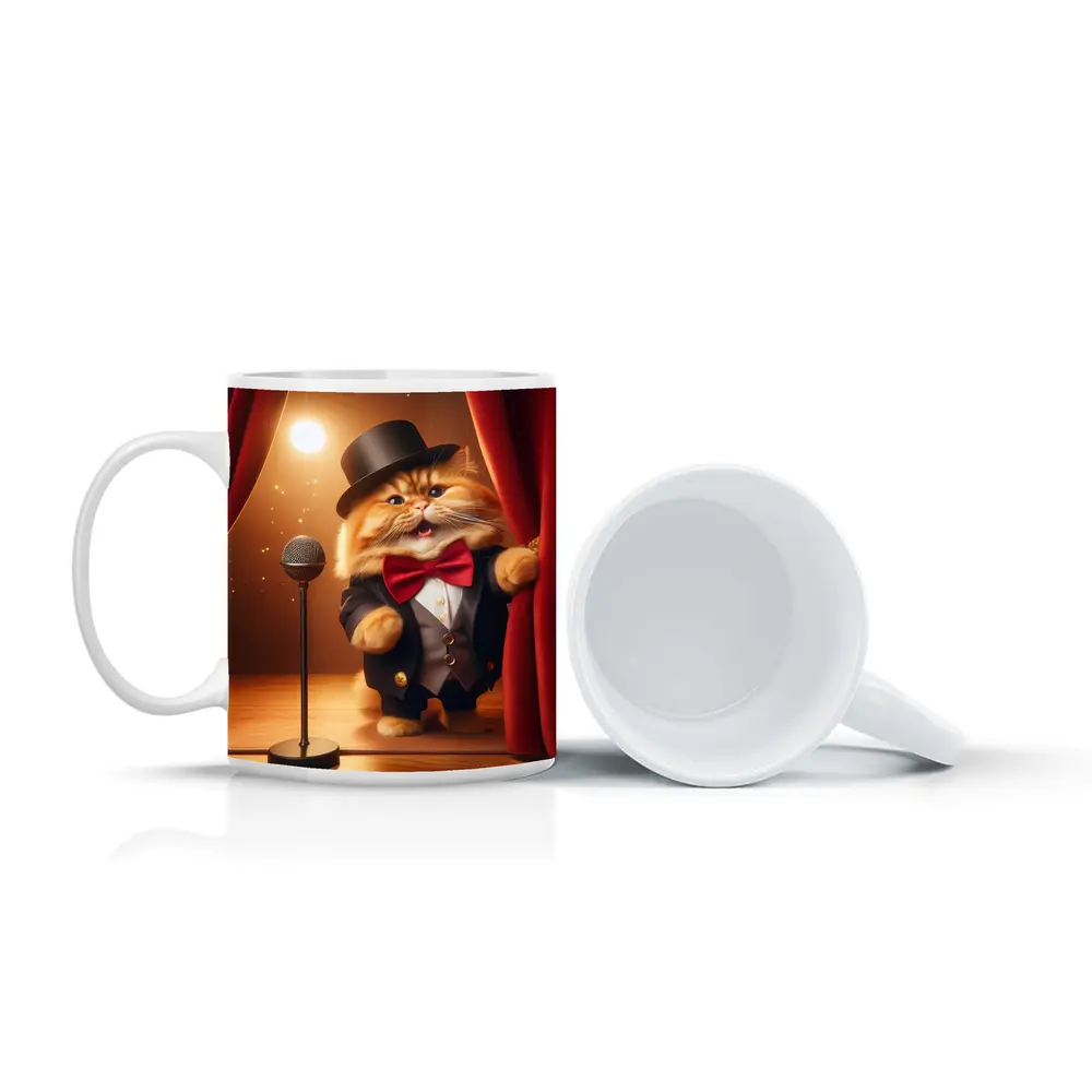 Ginger Cat Performer Top Hat Stage – Mugs