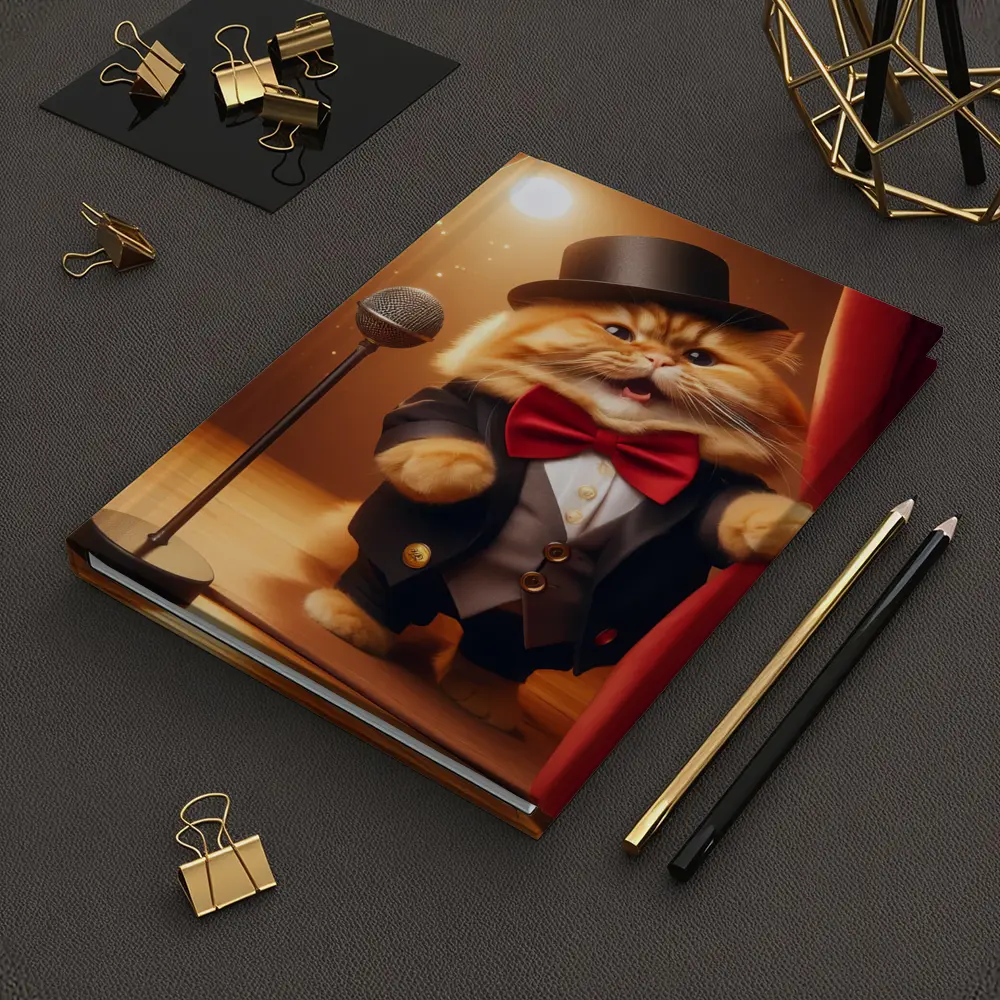 Ginger Cat Performer Top Hat Stage – Notebooks
