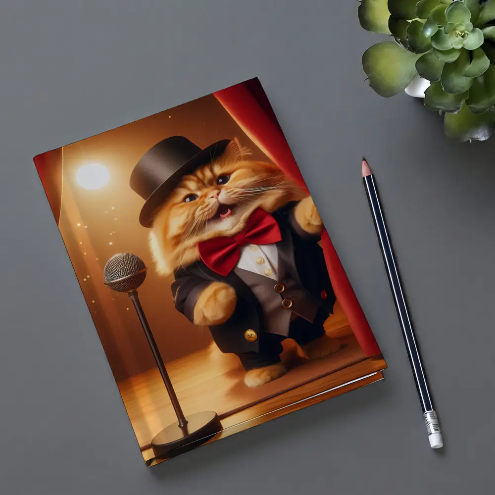 Ginger Cat Performer Top Hat Stage – Notebooks