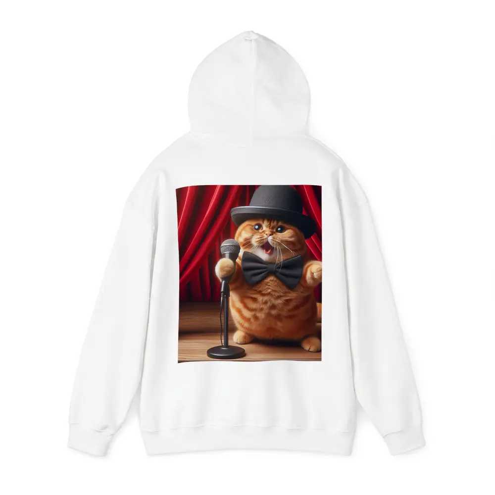 Orange Scottish Fold Cat Stage Performance – Hoodies