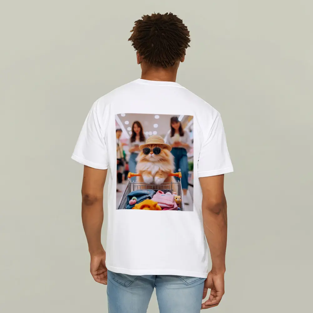 Orange Persian Cat Shopping Mall Sunglasses Hat – T-Shirts
