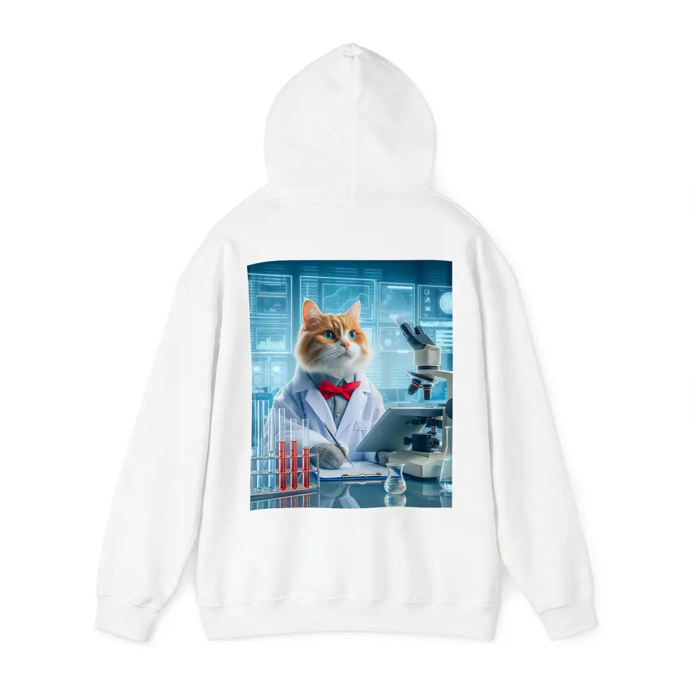 Cat Scientist in Lab White Coat – Hoodies