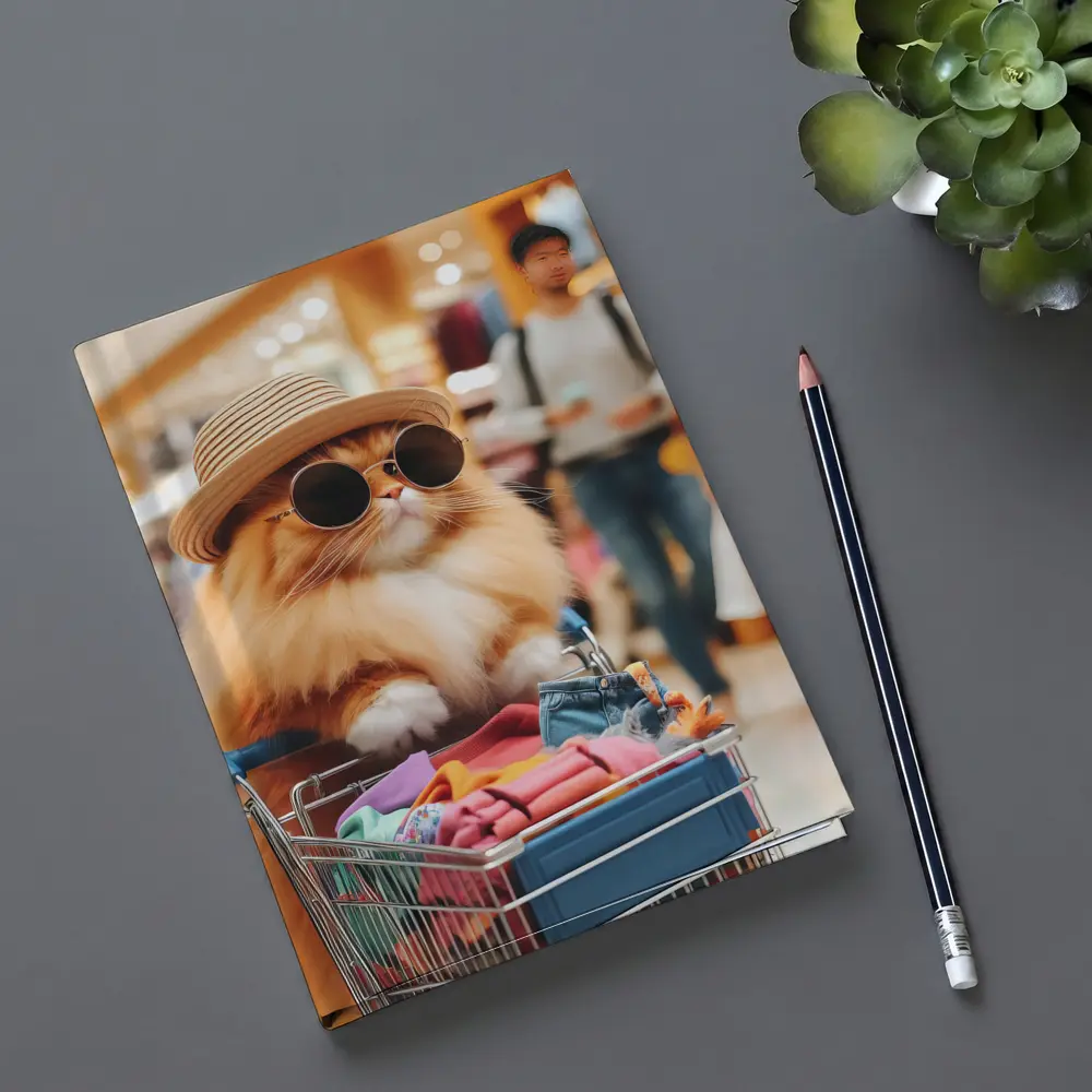 Persian Cat Shopping Mall Sunglasses Hat – Notebooks