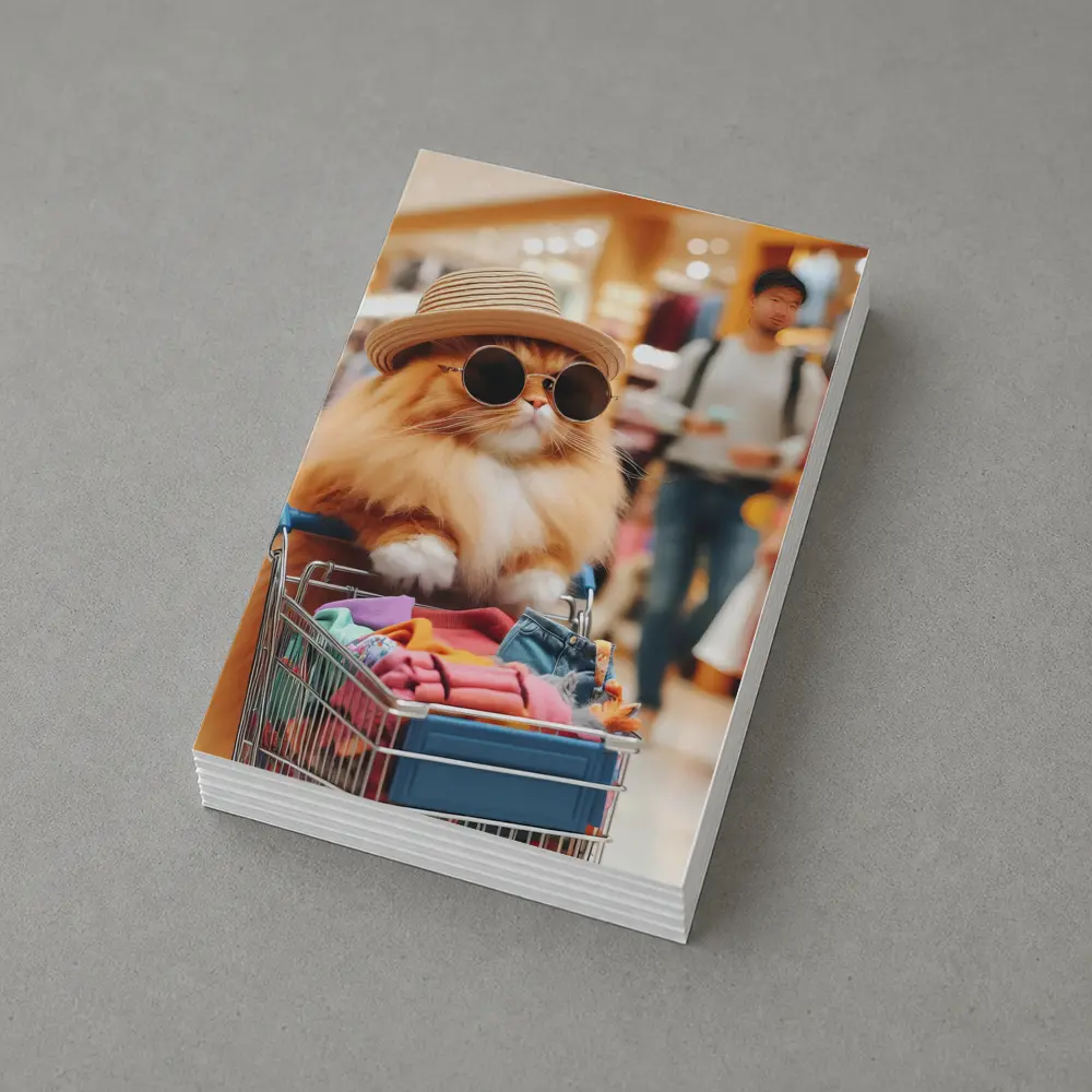Persian Cat Shopping Mall Sunglasses Hat – Postcards