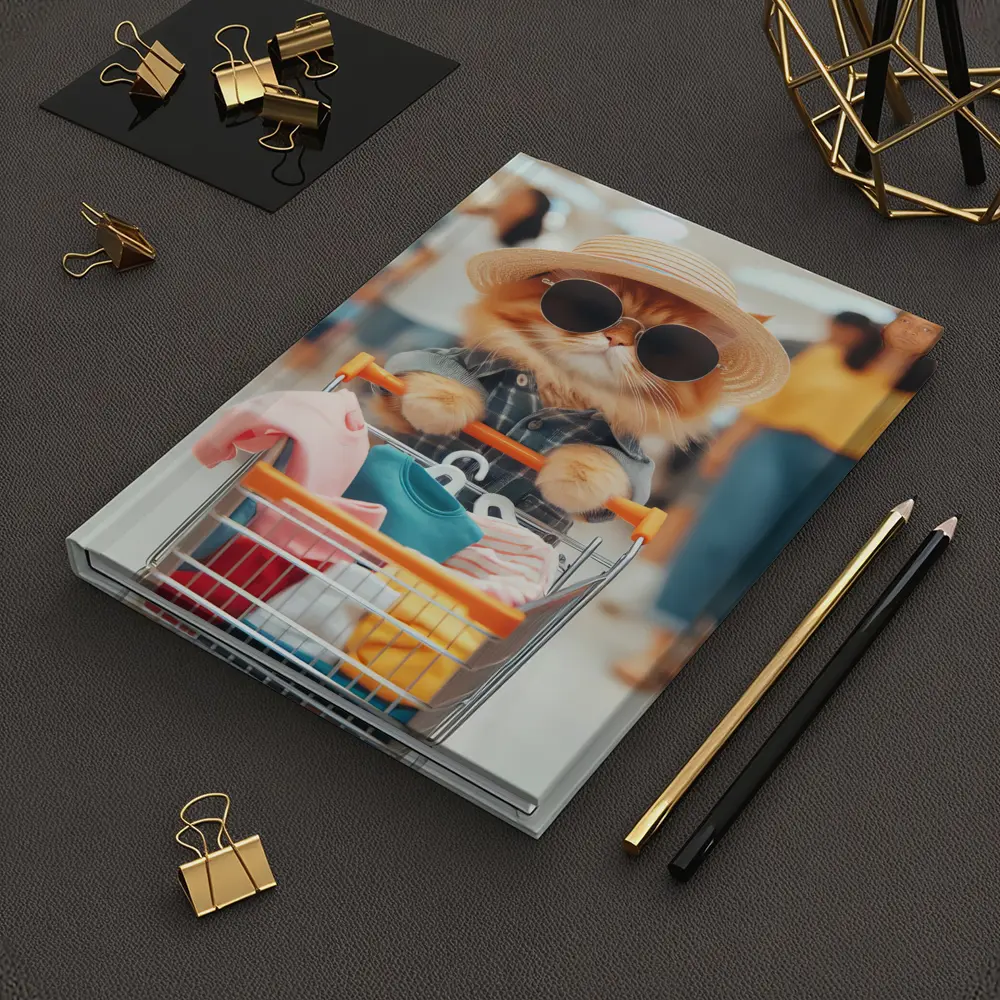 Orange Cat Shopping Mall Sunglasses Hat – Notebooks
