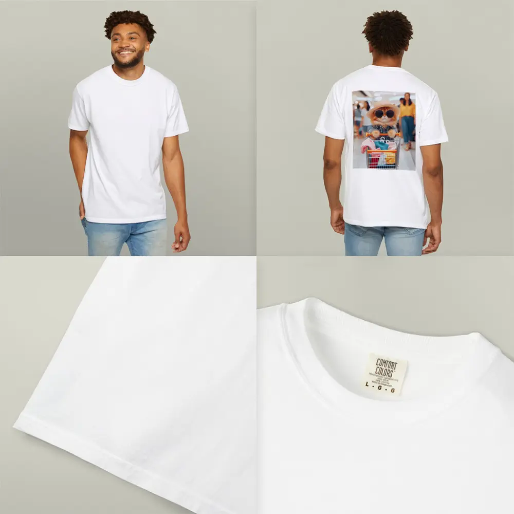 Orange Cat Shopping Mall Sunglasses Hat – T-Shirts
