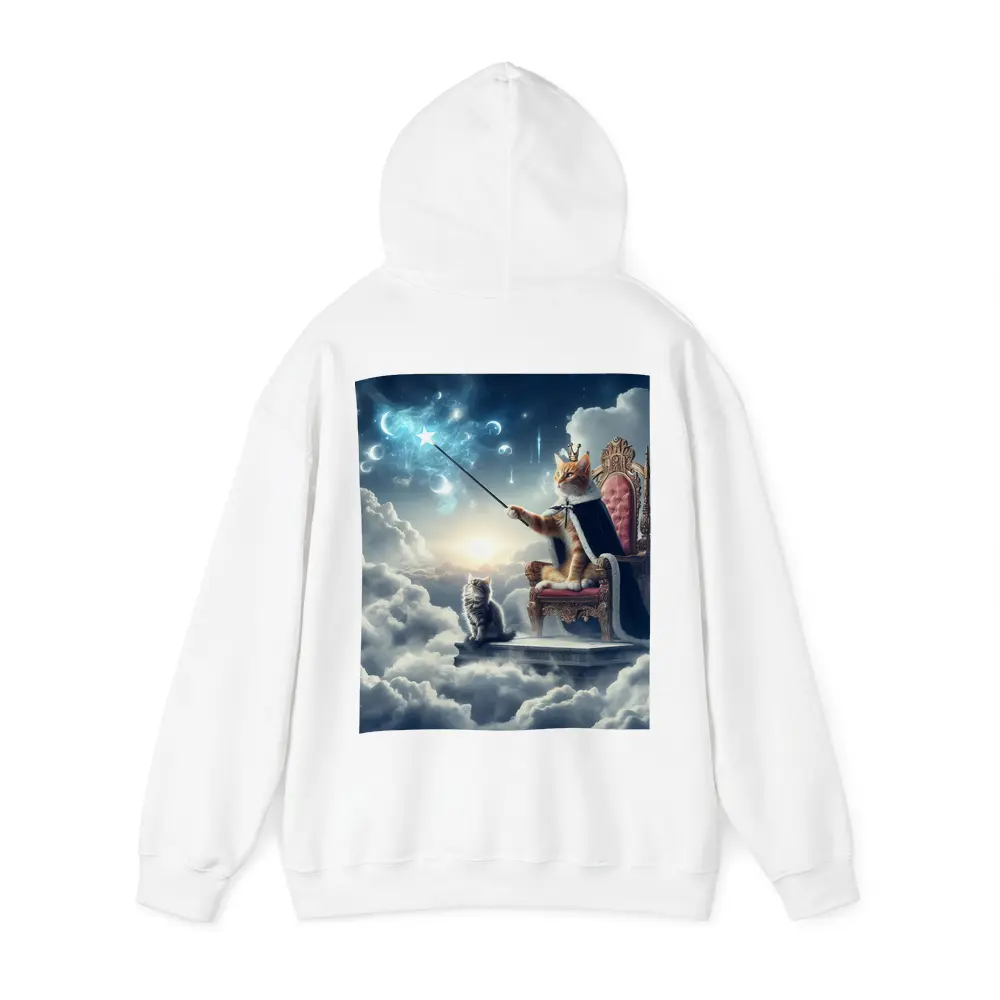 Royal Cat King Throne Magical Clouds Fantasy – Hoodies
