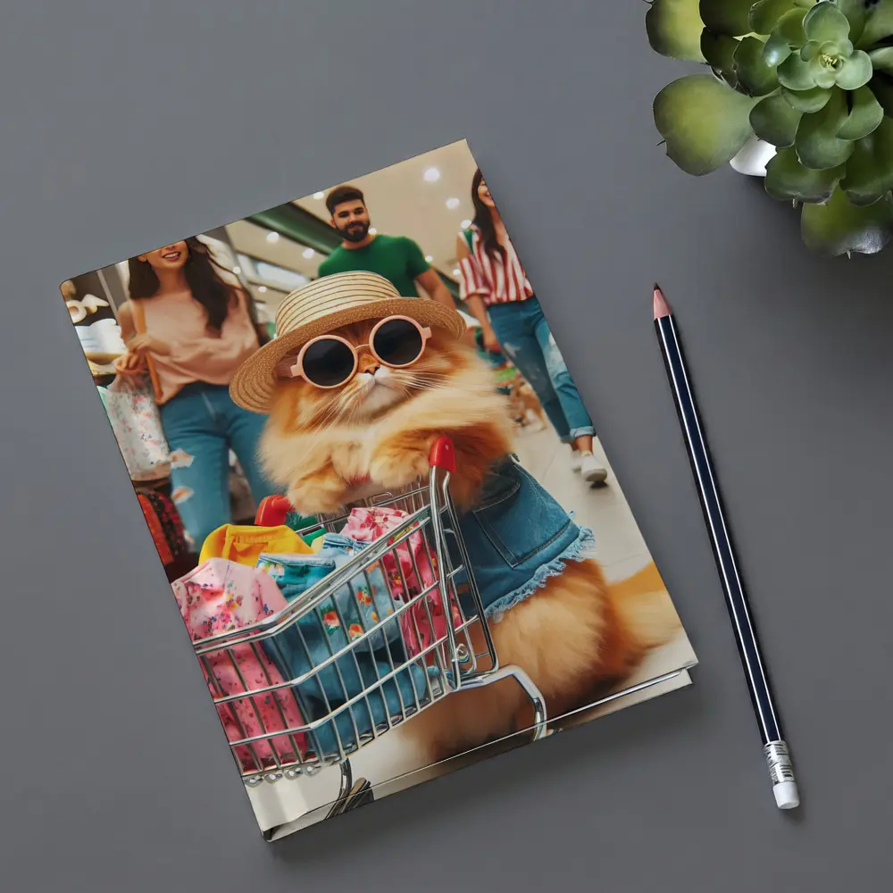 Persian Cat Shopping Mall Funny Sunglasses – Notebooks