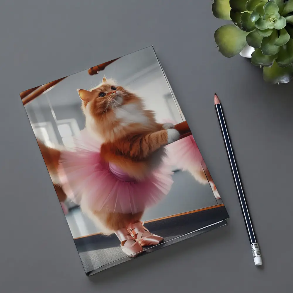 Orange Cat Ballerina Pink Tutu Dance Studio – Notebooks