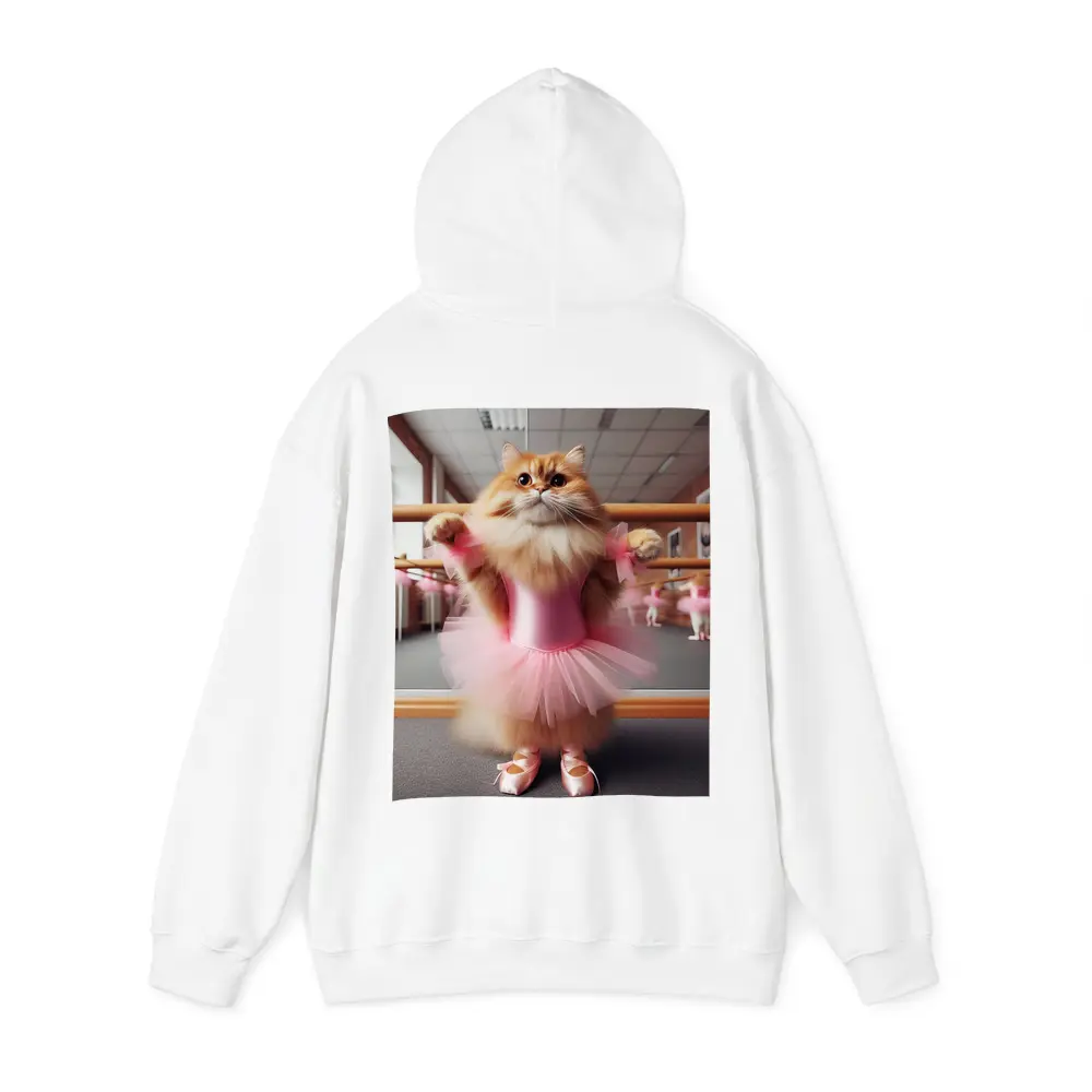 Fluffy Orange Cat Ballet Dancer Pink Tutu – Hoodies