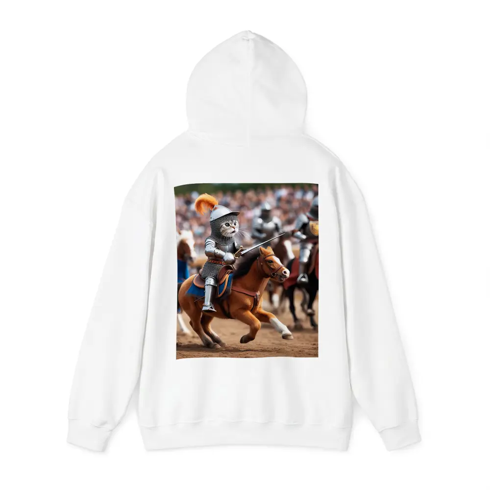 Cat Knight Riding Horse Medieval Tournament – Hoodies