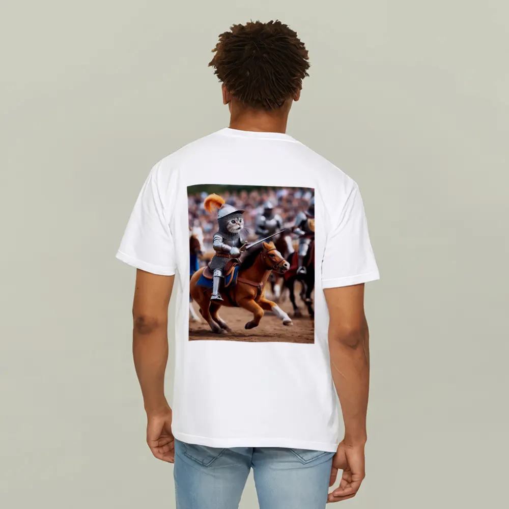 Cat Knight Riding Horse Medieval Tournament – T-Shirts