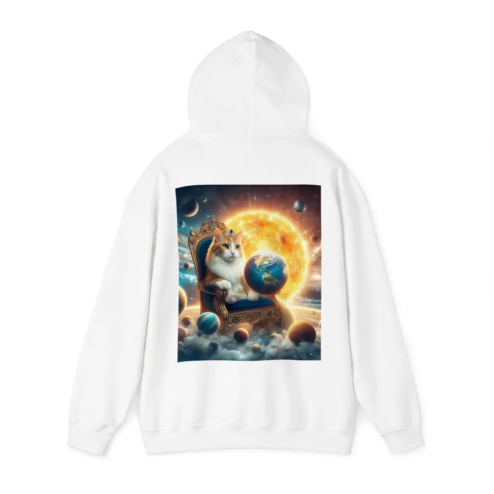 Royal Cat on Throne Space Galaxy – Hoodies